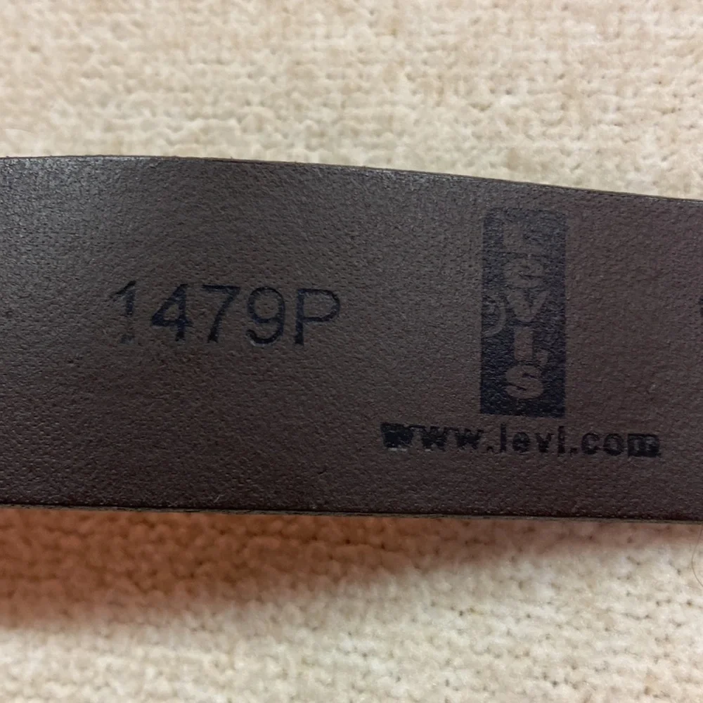 Levi Strauss Leather Embossed Light Brown Belt L (30-32)